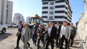 Başkan Palancıoğlu, Germir'deki öğrenci yurdu inşaatını inceledi