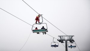 Erciyes'te yeni sezon öncesi kurtarma tatbikatı yapıldı