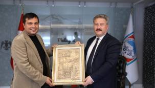 Uşak Belediye Başkanı Çakın'dan Melikgazi Belediye Başkanı Dr. Palancıoğlu'na ziyaret