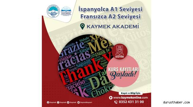 KAYMEK Akademi’de İspanyolca ve Fransızca Dil Kurs Kayıtları Başladı