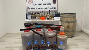Kayseri'de 426 litre sahte içki ele geçirildi