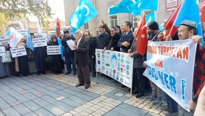 Kayseri'de sivil toplum kuruluşlarından Çin'e tepki