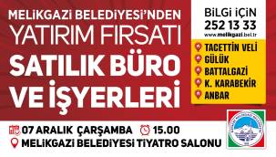 Melikgazi 22 adet ofis ve işyeri ihalesi için son 2 gün