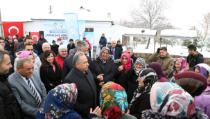 Talas Çatakdere'de doğalgaz sevinci