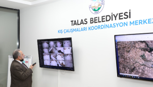 Talas'ta kış mesaisi başladı