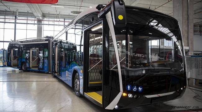 Türkiye'nin ilk yerli yüksek teknoloji bataryalı troleybüsü kullanıma hazır