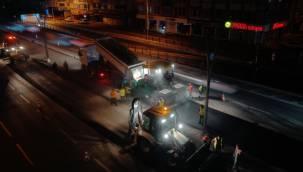 Yol genişletme ve şerit düzenleme çalışmaları tamamlandı 