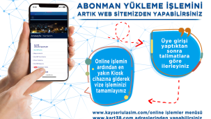 Büyükşehir'den Online 'Abonman Kart' Yükleme Hizmeti