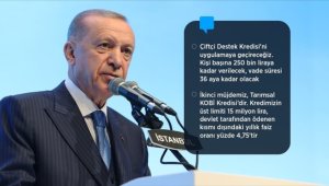 Cumhurbaşkanı Erdoğan'dan çiftçilere müjde