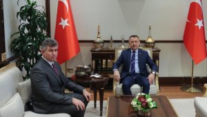 Cumhurbaşkanı Yardımcısı Oktay, Türkiye'nin Lefkoşa Büyükelçisi Feyzioğlu'nu kabul etti