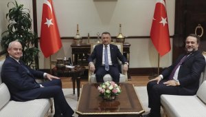 Fuat Oktay, Alibaba Grup Başkanı Evans ile Trendyol Grup Başkanı Çetin'i kabul etti