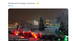 Kar yağışına hasret kalan Sivas'ta belediyeden "özledik" paylaşımı 