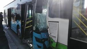 Kayseri’de iki halk otobüsü çarpıştı: 1'i ağır 26 yaralı 