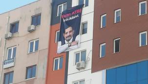 Kayseri'de Sinan Ateş pankartı detayı.. 