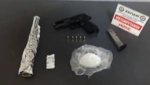 Kayseri'de Uyuşturucu tacirine şok baskın 