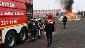 Kayseri OSB itfaiyesi geçen yıl 382 olaya müdahale etti 