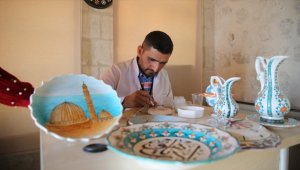 Mardin ve Şırnak'a özgü geleneksel motifler çini sanatıyla buluştu