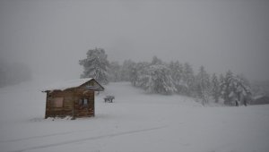 Murat Dağı Kayak Merkezi'nde kar kalınlığı 30 santimetreye ulaştı