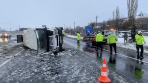Nevşehir'de devrilen işçi servisindeki 1 kişi öldü, 12 kişi yaralandı