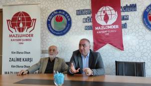 SGK İl Müdürü Hasgül, MAZLUMDER'de konuştu