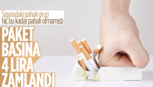 Sigara fiyatlarına zam geldi