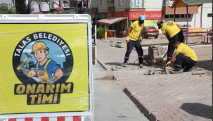 Talas'ta 4 ayda 4 koldan 537 onarım