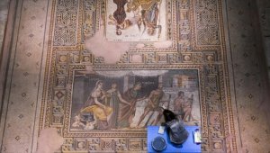 Tarihin yüzlerce yıllık tanığı mozaikler özenle gelecek kuşaklara aktarılıyor