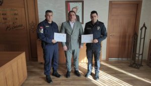 Ulaş Kaymakamı Baş, kolluk kuvvetlerine başarı belgesi verdi