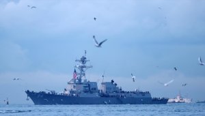 ABD savaş gemisi USS Nitze, İstanbul'da 