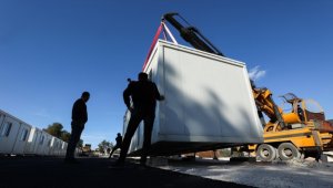 Adıyaman'da geniş bir alana konteyner kent kuruluyor