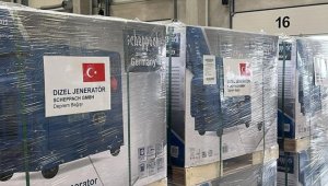 Alman Scheppach, depremzedelere 1368 jeneratör yardımı yaptı