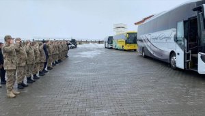 Bingöl'den deprem bölgesine 263 jandarma personeli ve güvenlik korucusu gönderildi