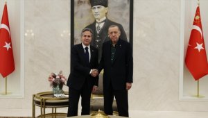 Cumhurbaşkanı Erdoğan, ABD Dışişleri Bakanı Blinken'ı kabul etti