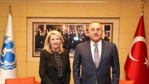Dışişleri Bakanı Çavuşoğlu, UNICEF İcra Direktörü Russell ile görüştü