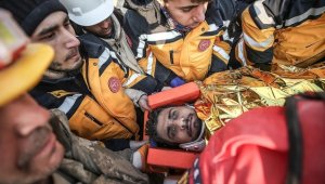 Hatay'da enkaz altında kalan kişi, 149'uncu saatte kurtarıldı