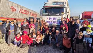 İncesu'dan 7 yardım TIR'ı deprem bölgelerine ulaştırıldı