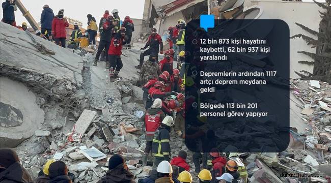 Kahramanmaraş merkezli depremlerin 4. günü