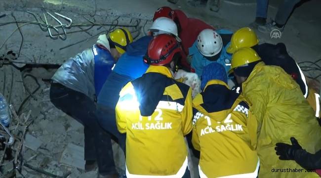 Kahramanmaraş'ta enkaz altında kalan kişi depremden 67 saat sonra kurtarıldı