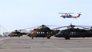 Kapadokya Havalimanı'ndan havalanan 17 askeri helikopter deprem bölgesine hareket etti