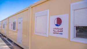 Katar, depremzedeler için konteyner evleri Türkiye'ye göndermeye başladı
