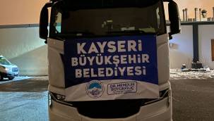 Kayseri’den deprem bölgesine 40 yardım tırı gönderildi 
