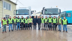 Kızılcahamam Belediyesinden deprem bölgesine personel ve araç desteği
