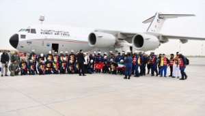 Kuveyt'ten Türkiye'deki depremzedelere gönderilen yardım uçağı sayısı 9'a ulaştı