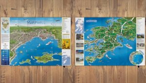 Marmaris'in illüstratif turistik haritası çıkarıldı