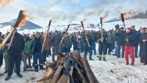 Ordu'nun 1500 rakımlı Uluvahta Yaylası'nda kar festivali gerçekleştirildi