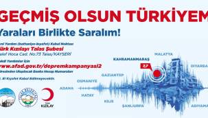 Talas’tan ‘Yaraları Birlikte Sarıyoruz’ yardım kampanyası