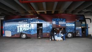 Trabzonspor, takım otobüsü ve üçüncü yardım tırını deprem bölgesine gönderdi 