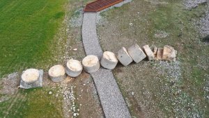 Depremde devrilen Adıyaman'daki 2 bin yıllık sütun ayağa kaldırılacak