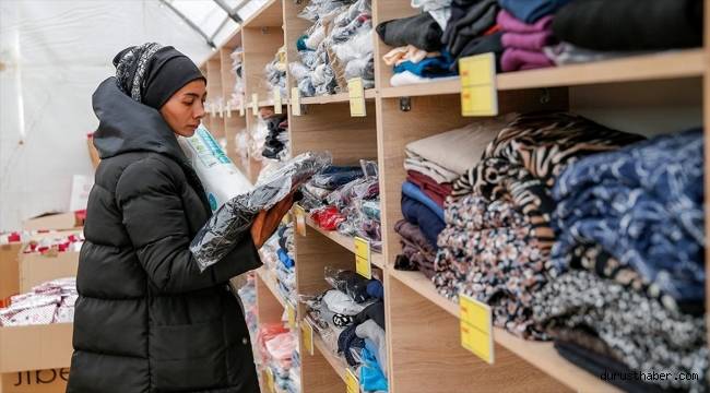 Diyarbakır'da çadır kentte depremzedelerin ihtiyaçları "Sosyal Market" ile karşılanıyor
