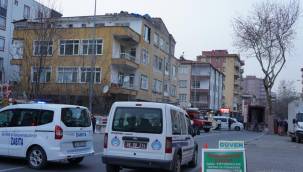 Kayseri’de ağır hasarlı bina tahliye edildi 